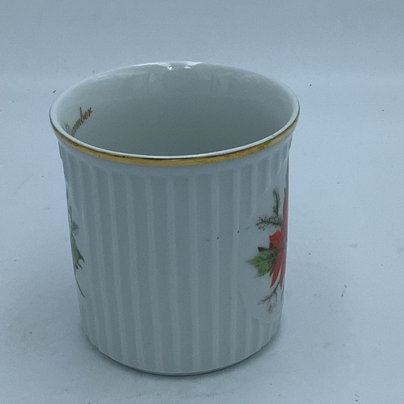 Original Czechoslovakia Poinsettia Mug - Picture 2 of 10